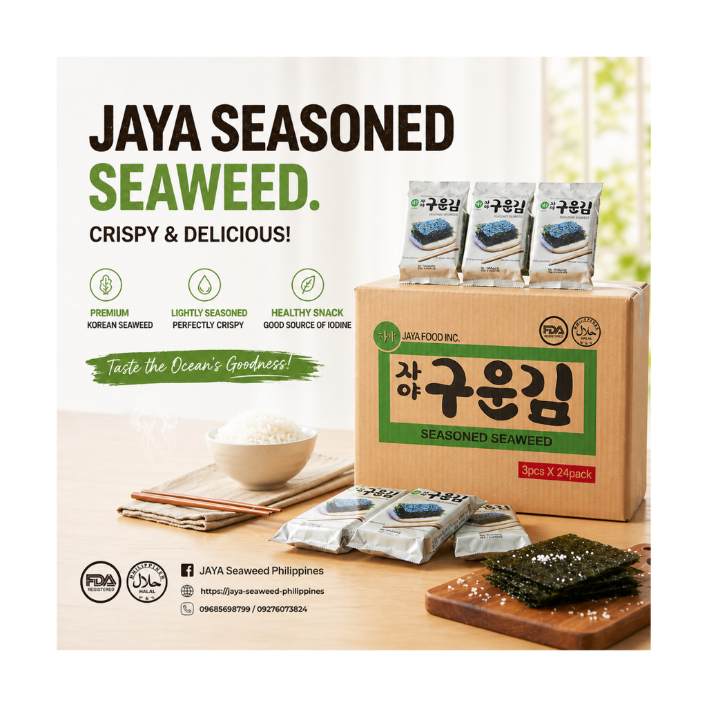 Jaya Seaweed Seasoned Nori Snack 4grams (By 16) BOX