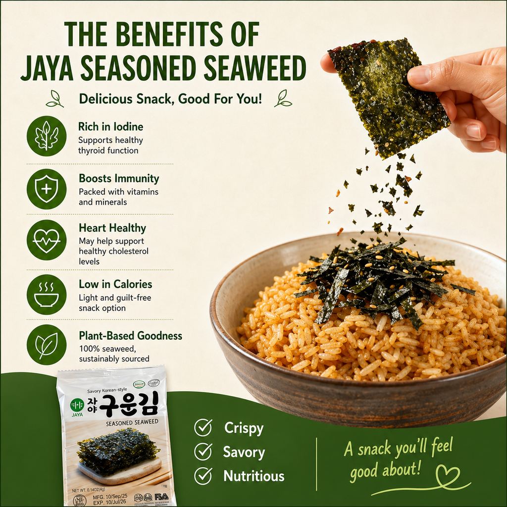 Jaya Seaweed Seasoned Nori Snack 4grams (By 16) BOX